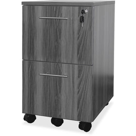 Safco Mayline Gray Laminate File/File Mobile Pedestal File, MLNMNFFLGS