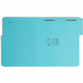 Smead SuperTab 1/3 Tab Cut Letter Recycled Fastener Folder, Aqua, 8 1/2" Width x 11" Length, 24 / Pack, SMD11974