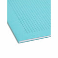 Smead SuperTab 1/3 Tab Cut Letter Recycled Fastener Folder, Aqua, 8 1/2" Width x 11" Length, 24 / Pack, SMD11974