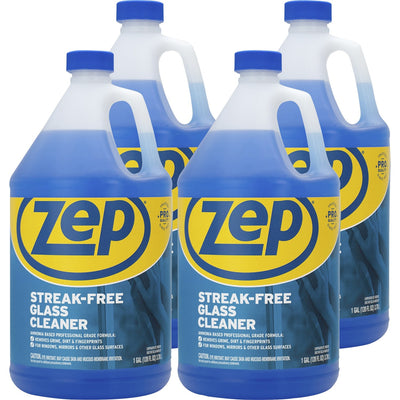 Zep Streak-free Glass Cleaner, Blue, 4 / Carton, ZPEZU1120128CT