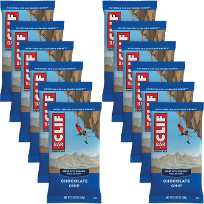 Clif Bar & Company Clif Bar Chocolate Chip Energy Bar, 12 / Box, CBC160004