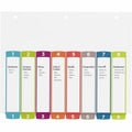Avery Dividers, 8 Tabs, Ready Index, Multicolor Arched Tabs (11841), White, 8.50" Width x 11" Length, 8 / Set, AVE11841