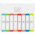 Avery Dividers, 8 Tabs, Ready Index, Multicolor Arched Tabs (11841), White, 8.50" Width x 11" Length, 8 / Set, AVE11841