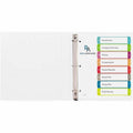 Avery Dividers, 8 Tabs, Ready Index, Multicolor Arched Tabs (11841), White, 8.50" Width x 11" Length, 8 / Set, AVE11841