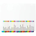 Avery A-Z Dividers, 26 Tabs, Ready Index, Arched Tabs (11844), White, 8.50" Width x 11" Length, 1 Set, AVE11844