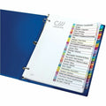 Avery A-Z Dividers, 26 Tabs, Ready Index, Arched Tabs (11844), White, 8.50" Width x 11" Length, 1 Set, AVE11844