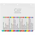 Avery A-Z Dividers, 26 Tabs, Ready Index, Arched Tabs (11844), White, 8.50" Width x 11" Length, 1 Set, AVE11844