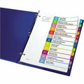 Avery Jan-Dec Dividers, 12 Tabs, Ready Index, Arched Tabs (11847), White, 1 Set, AVE11847