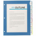 Avery Big Tab™ UltraLast™ Plastic Dividers for Laser and Inkjet Printers, 8 tabs, Multicolor, 1 Set, AVE24901