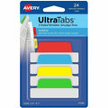 Avery 2-sided Writable Margin Ultra Tabs, Blue, 24 / Pack, AVE74768