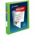 Avery Heavy-Duty View Binders - Locking One Touch EZD Rings, Chartreuse, 8 1/2" Width x 11" Length, AVE79770