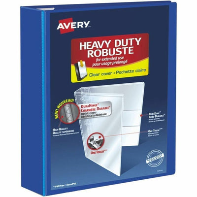 Avery Heavy-Duty View Binders with One Touch EZD Rings, Pacific Blue, 8 1/2" Width x 11" Length, AVE79811