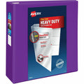 Avery Heavy-Duty View Binders with One Touch EZD Rings, Purple, 8 1/2" Width x 11" Length, AVE79813