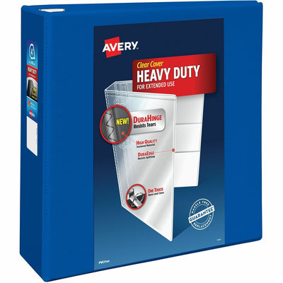 Avery Heavy-Duty View Binders with One Touch EZD Rings, Pacific Blue, 8 1/2" Width x 11" Length, AVE79814
