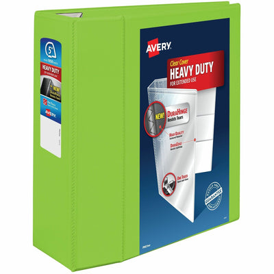 Avery Heavy-Duty View Binders with One Touch EZD Rings, Chartreuse, 8 1/2" Width x 11" Length, 2EA/CT — view 1