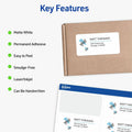 Avery Shipping Labels, Sure Feed, 2"x4", 2500 Glossy Labels (95945), Matte, 250 / Box, AVE95945