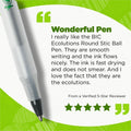 BIC Ecolutions Round Stic Ball Point Pen, 50 / Box, BICGSME509BK