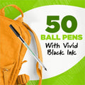BIC Ecolutions Round Stic Ball Point Pen, 50 / Box, BICGSME509BK