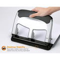 Amax Bostitch EZ Squeeze 40-sheet 3-Hole Punch, Silver, BOSHP40