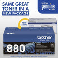 Brother TN880 Original Laser Toner Cartridge - Black -, BRTTN880