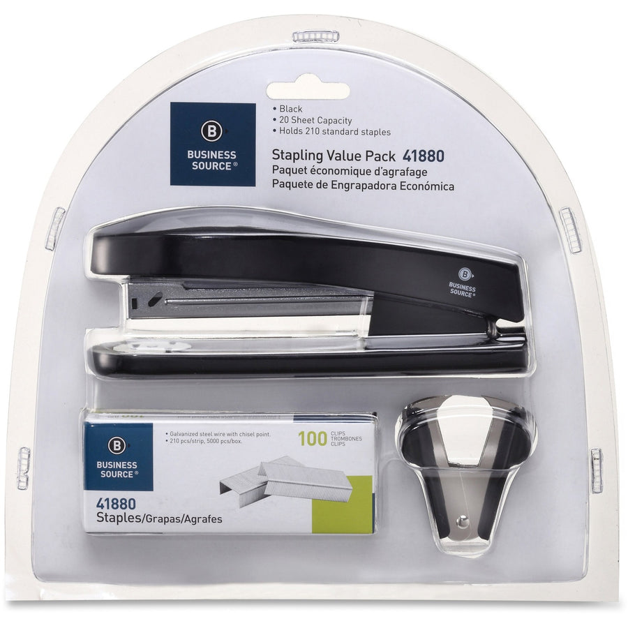 Business Source Stapling Value Pack, Black, 3 / Pack — view 1