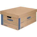 Fellowes Bankers Box SmoothMove Moving Boxes, Blue, 8 / Carton, FEL0066001