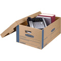 Fellowes Bankers Box SmoothMove Moving Boxes, Blue, 8 / Carton, FEL0066001