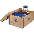 Fellowes Bankers Box SmoothMove Moving Boxes, Blue, 8 / Carton, FEL0066001