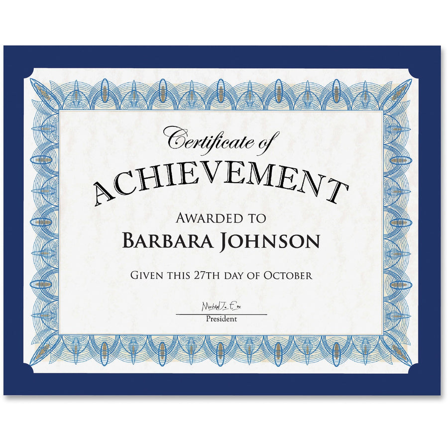 Geographics Certificate Holder, Navy, Textured, 10 / Pack, GEO47835