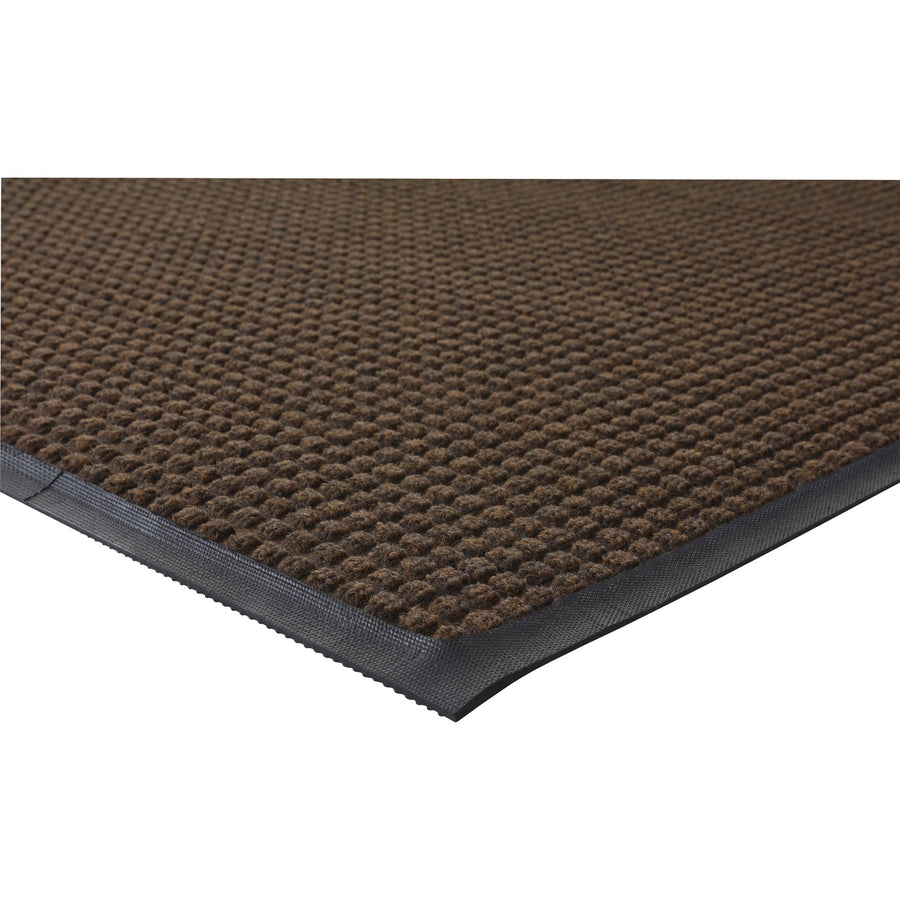 Genuine Joe Waterguard Floor Mat, Brown, Rubber, Moisture Resistant, GJO59461