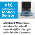 Honeywell Motion Sensor Ceramic Heater, Dark Gray, HWLHCE323V