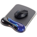 Kensington Computer Duo Gel Mouse Wristrest Wave, Black & Blue, KMW62401