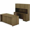 Lorell Chateau Series Rectangular desk, Brown, LLR34305