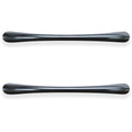 Lorell Chateau Series Laminate Drawer Transitional Pulls, Black, 2 / Pack, LLR34345