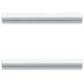 Lorell Chateau Series Laminate Drawer Modern Pulls, Silver, 2 / Pack, LLR34346