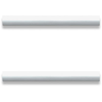 Lorell Chateau Series Laminate Drawer Modern Pulls, Silver, 2 / Pack, LLR34346