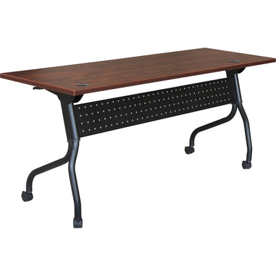 Lorell Flip Top Training Table, Red, /CT — view 1