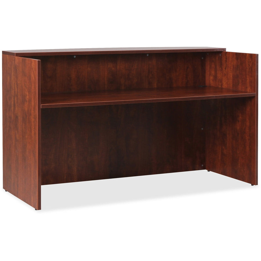 Lorell Essentials Series Front Reception Desk, Wood, LLR59581