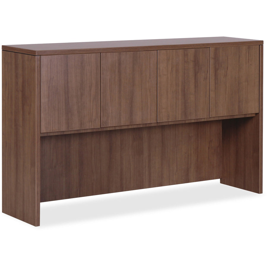 Lorell Essentials Series Stack-on Hutch with Doors, Wood, LLR69976