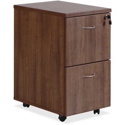 Lorell Essentials Series File/File Mobile File Cabinet, Brown, LLR69984