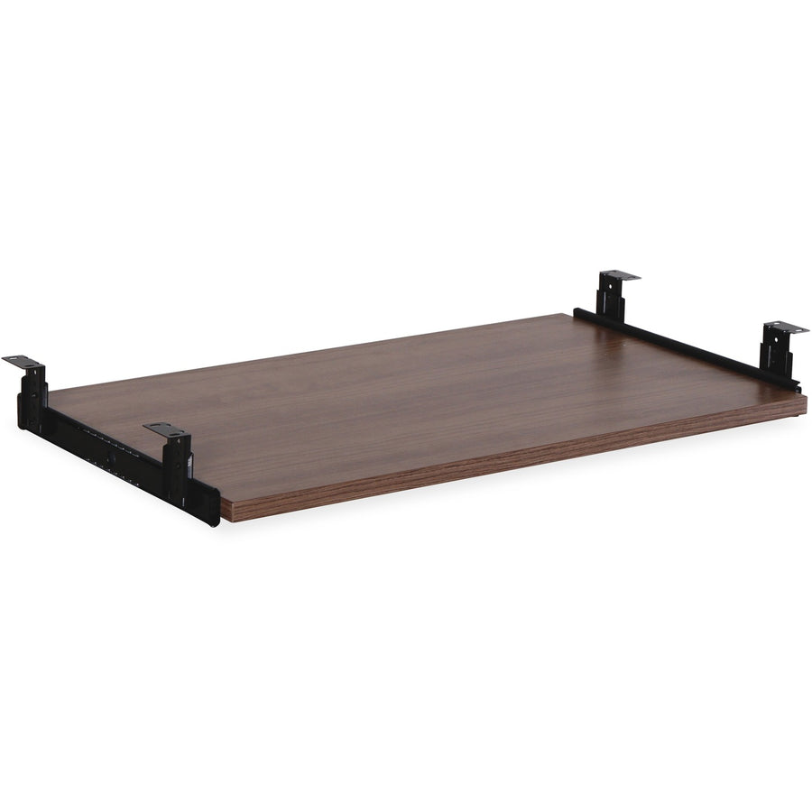 Lorell Universal Keyboard Tray, Walnut, Melamine, 125 mil, LLR69992