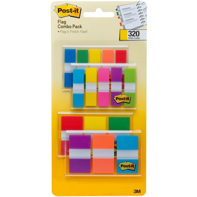 3M Post-it Assorted Flag Combo Pack, Purple, 320 / Pack, MMM683XL1