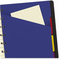 Dominion Blueline Rediform A5 Size Filofax Notebook - A5, 8 1/4" x 5 13/16", REDB115007U