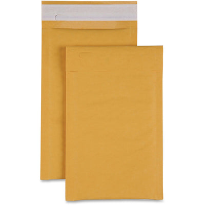 Sparco Size 0 Bubble Cushioned Mailers, Kraft, 200 / Carton, SPR74980
