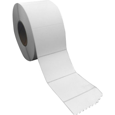 Sparco Direct Thermal Labels, White, 4 / Carton, SPR74989