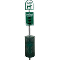 Tatco Dog Waste Station Trash Can, Green, TCO28000