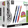 Zebra Z-Grip Retractable Ballpoint Pens, 48 / Pack, ZEB22048