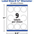 Avery Multipurpose Label, Matte White, 1 Pack, AVE8218