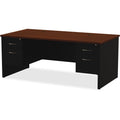 Lorell Fortress Modular Series Double-Pedestal Desk, Dual Color, LLR79139