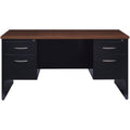 Lorell Fortress Modular Series Double-Pedestal Desk, Dual Color, LLR79141